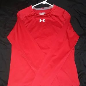 Red under armour compression shirt